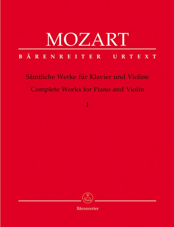 Sämtliche Werke für Klavier und Violine Band 1, Frühe Sonaten 1764
