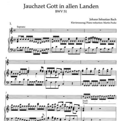 Kantate 51 Jauchzet Gott In Allen Landen BWV 51