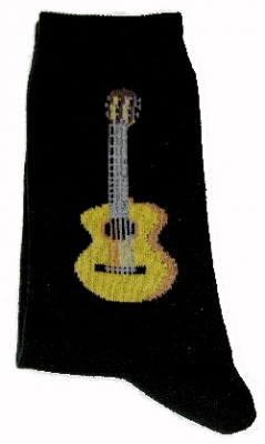 Socken Motiv Gitarre, Größe 35-38