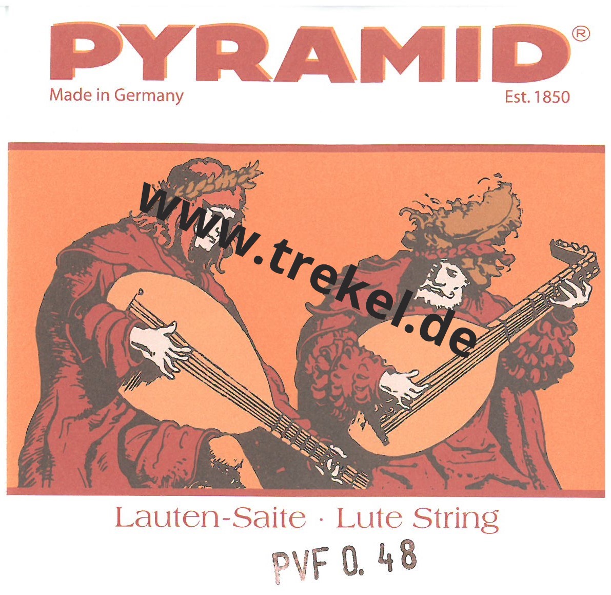 Barockmandolinen-Saiten d'' Pyramid PVF 0,48 - 415 Hz