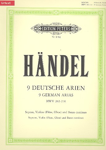 9 Deutsche Arien Hwv 202-210