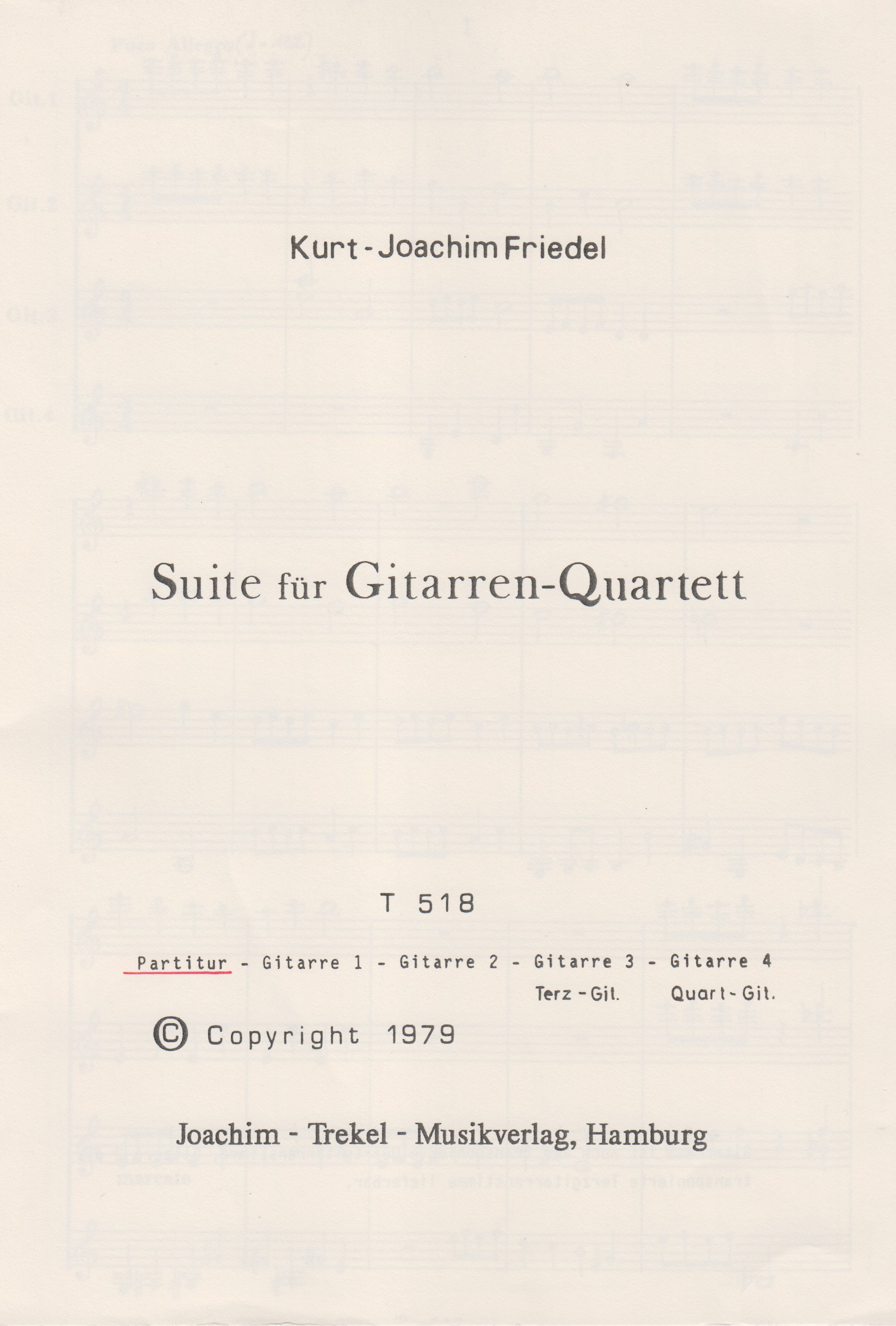Suite für Gitarren-Quartett