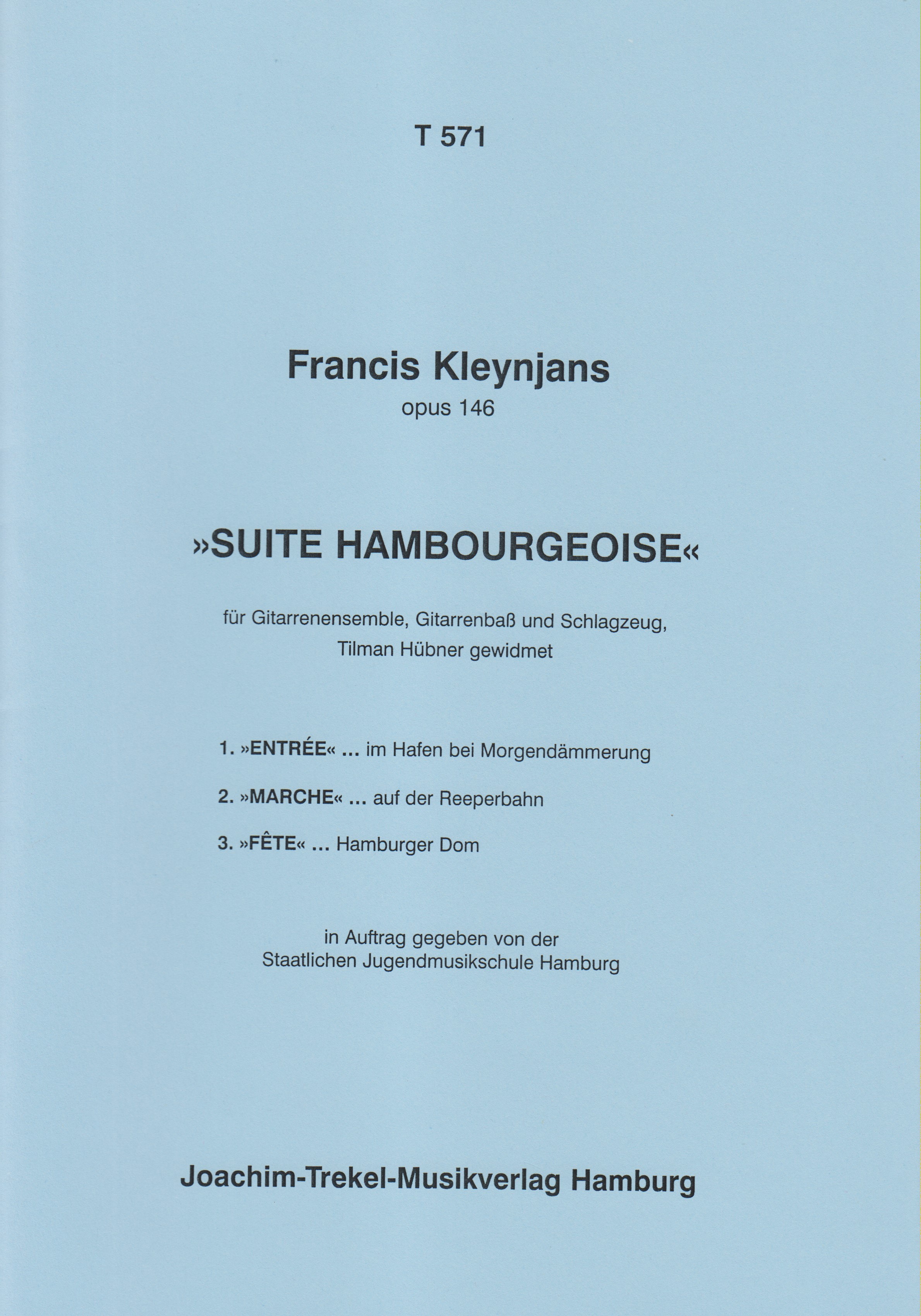 Suite Hambourgeoise, op.146