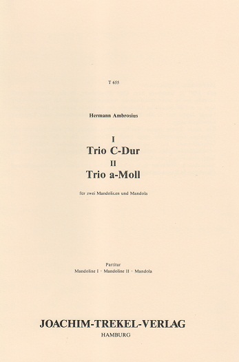 Trio C-Dur, Trio a-Moll