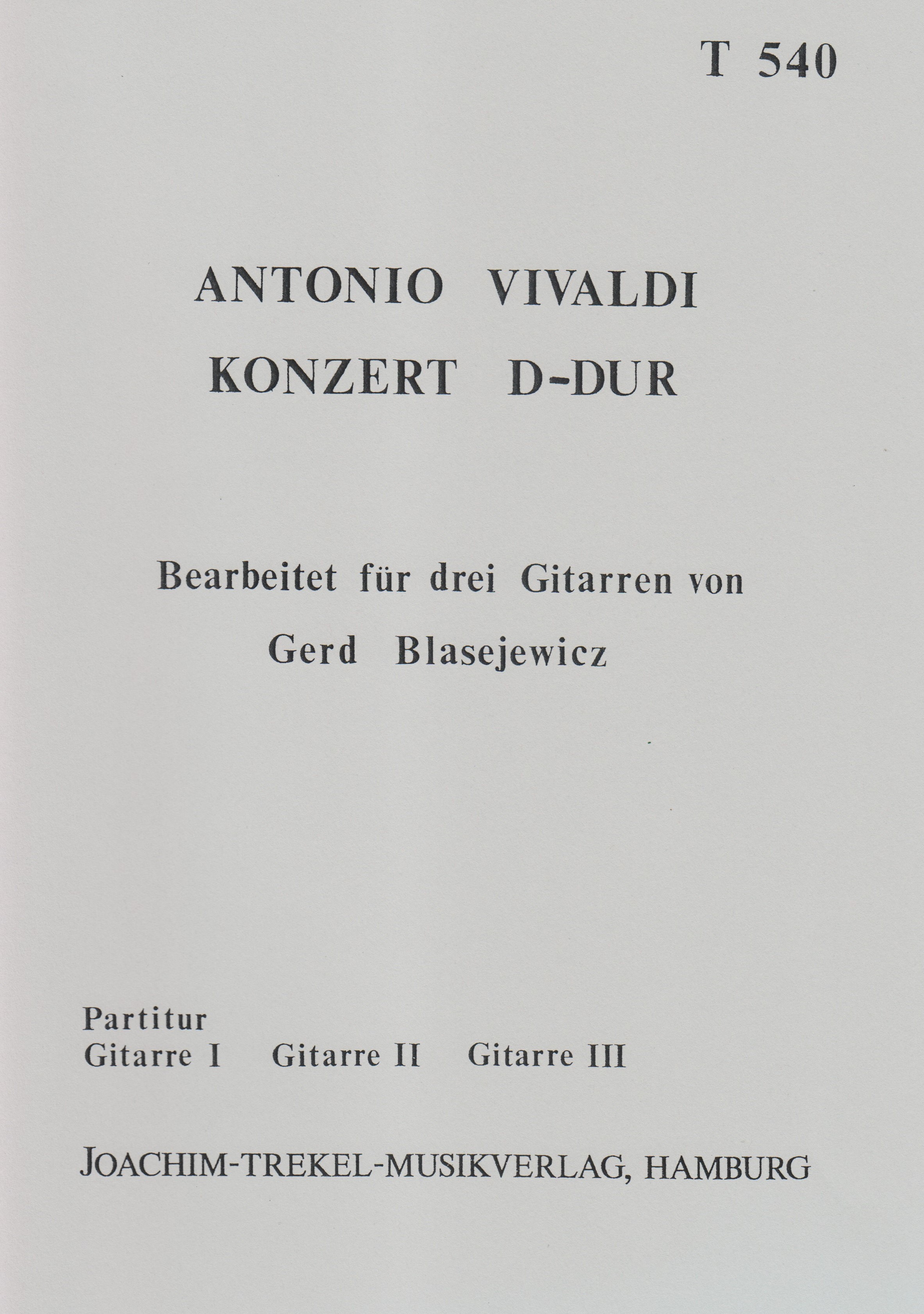 Konzert D-Dur