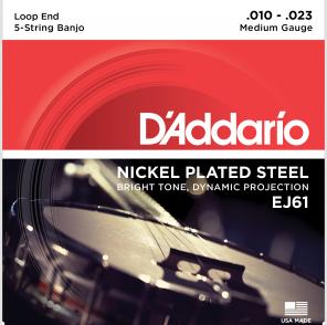 D'Addario EJ 61 Saiten für 5-saitiges Banjo