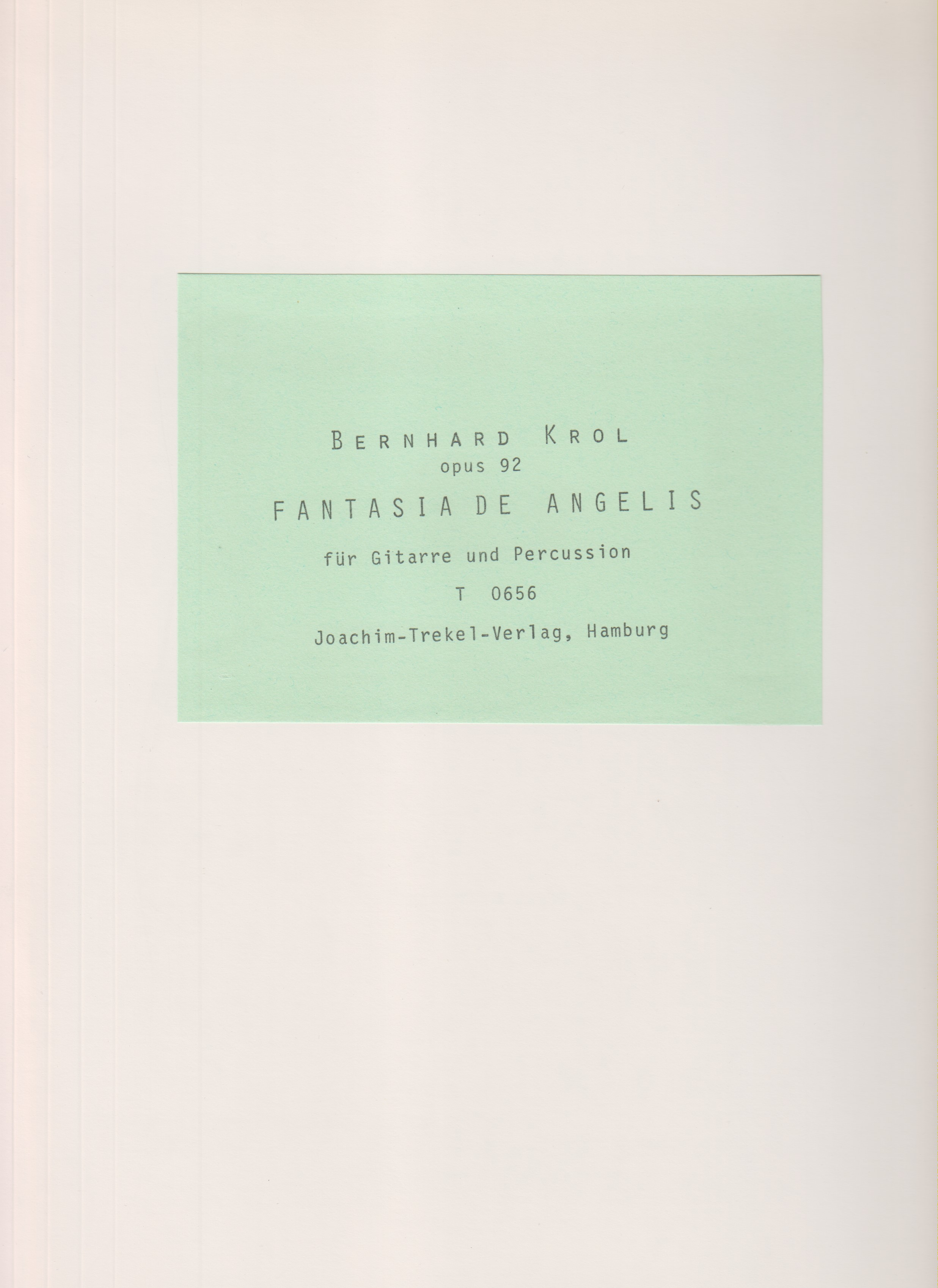 Fantasia de Angelis, op. 92