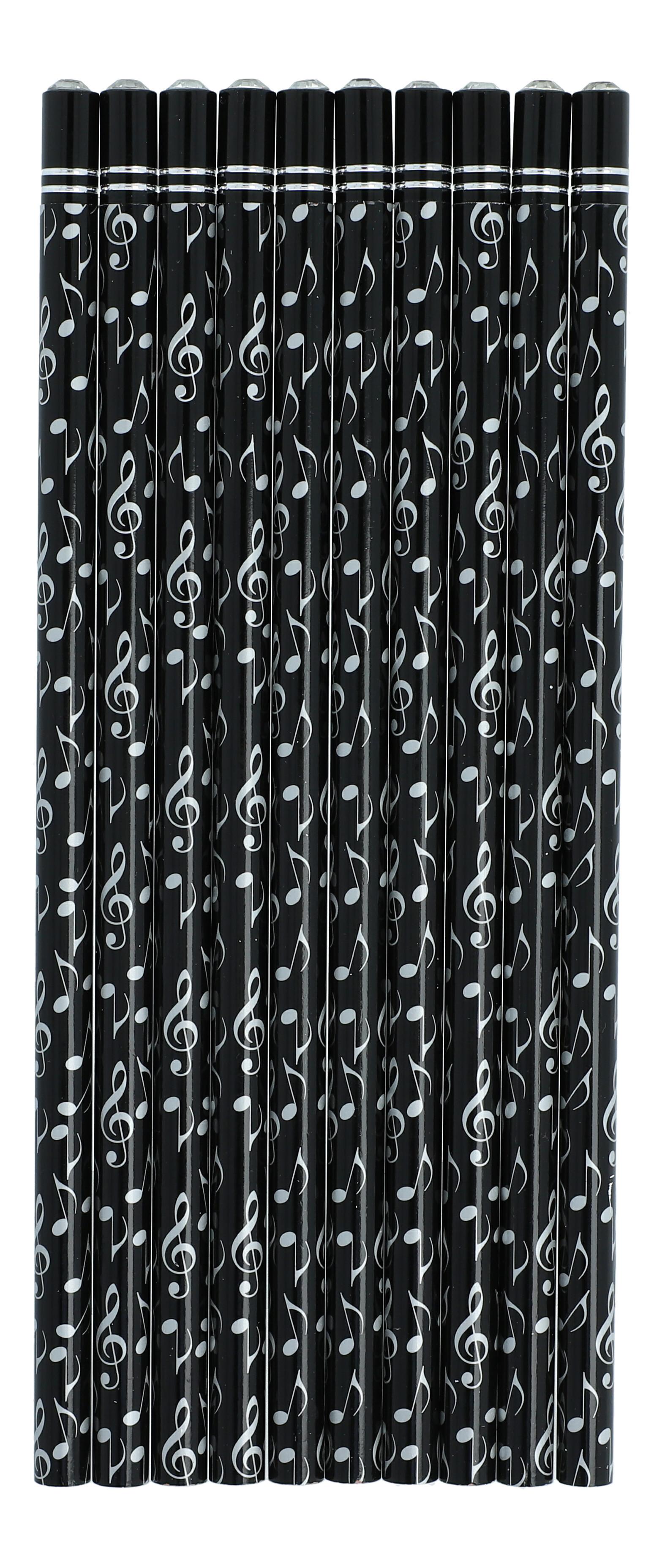 Bleistift mit Musikmotiven