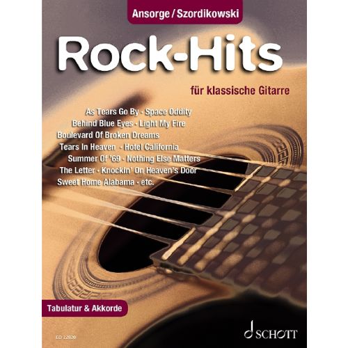 Rock-Hits für klassische Gitarre