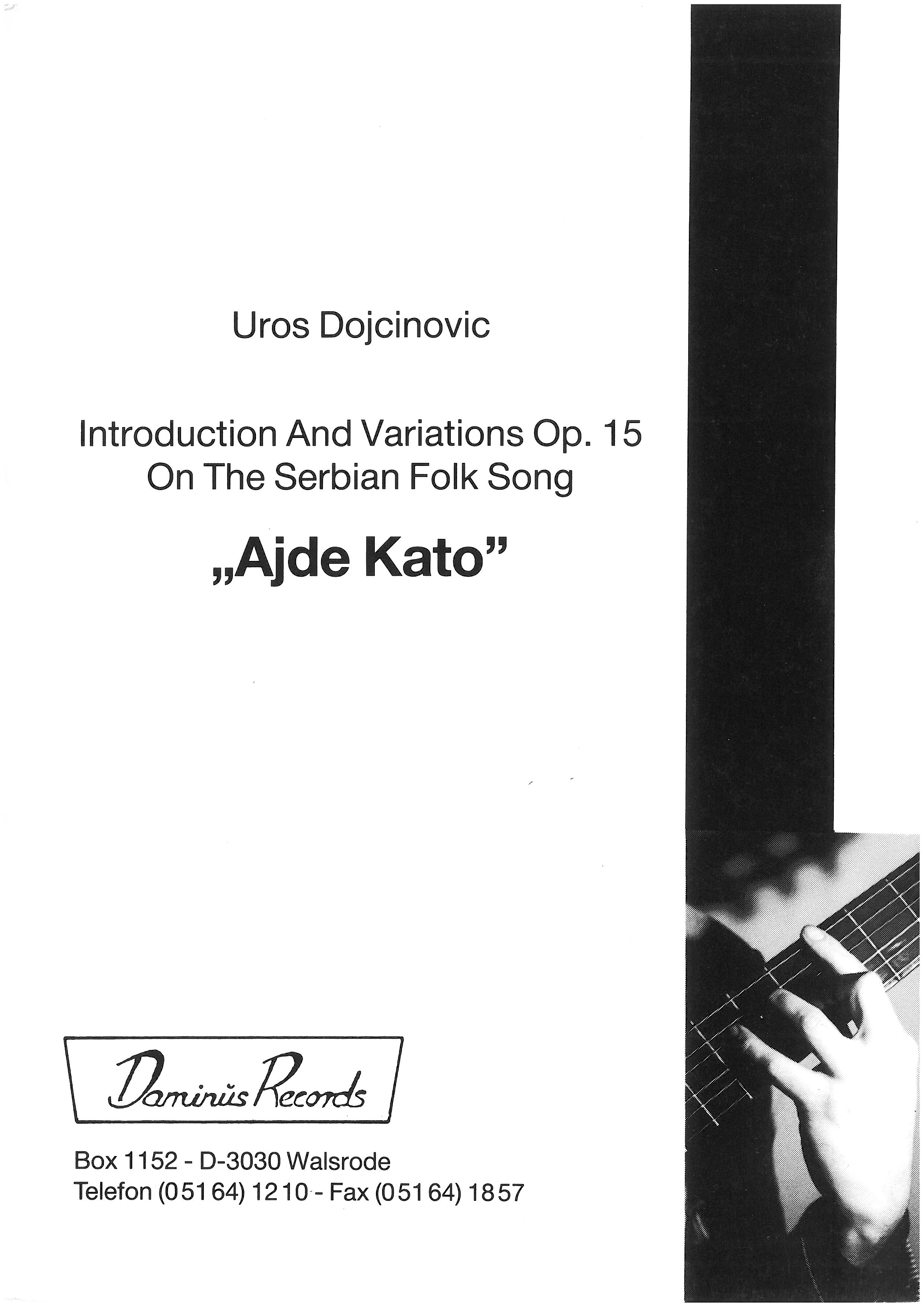 Introduction And Variations op. 15
