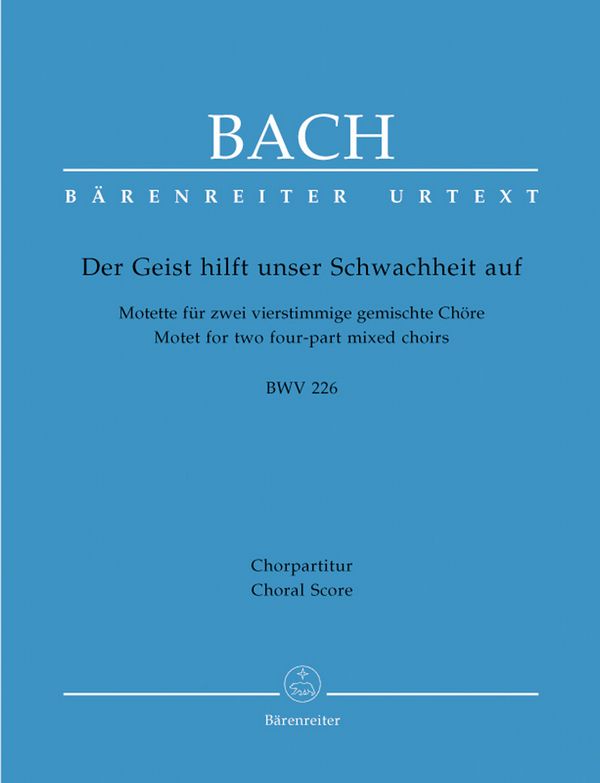 Der Geist Hilft Unser Schwachheit Auf BWV 226