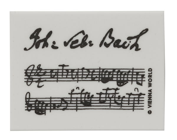 Radiergummi, Motiv Bach